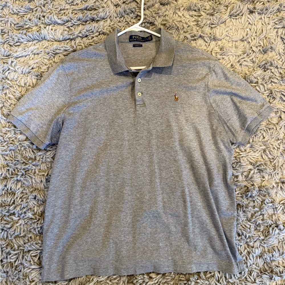 Polo by Ralph Lauren Classic Gray Polo Shirt